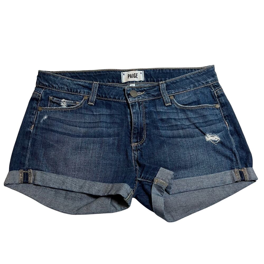 PAIGE Jimmy Jimmy Shorts Size 26 Denim Mid Rise Festival Summer Vacation Beach